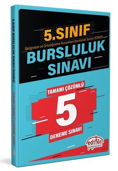 Editör 5. Sınıf Bursluluk Sınavı Çözümlü 5 Deneme Sınavı