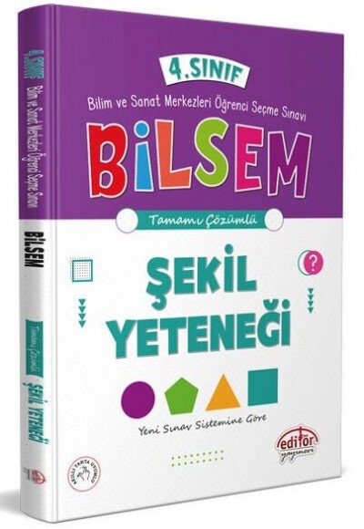 Editör 4. Sınıf Bilsem Hazırlık Şekil Yeteneği Tamamı Çözümlü