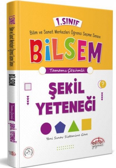 Editör 1. Sınıf Bilsem Hazırlık Şekil Yeteneği Tamamı Çözümlü