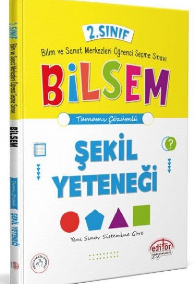 Editör 2. Sınıf Bilsem Hazırlık Şekil Yeteneği Tamamı Çözümlü