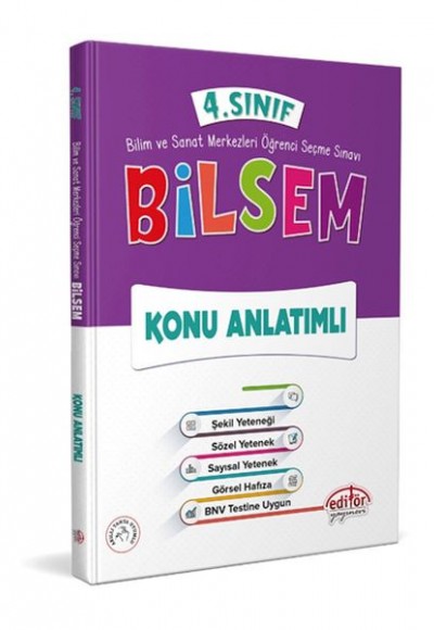 Editör 4. Sınıf Bilsem Konu Anlatım