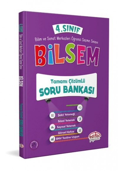 Editör 4. Sınıf Bilsem Soru Bankası