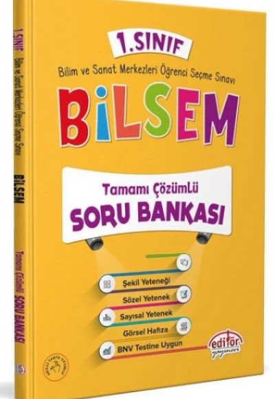 Editör 1. Sınıf Bilsem Tamamı Çözümlü Soru Bankası