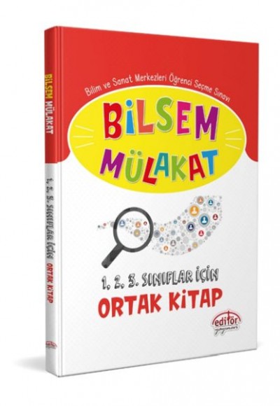 Editör Bilsem Mülakat 1-2-3.  Sınıf İçin Ortak Kitap