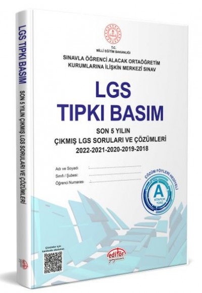 Editör LGS Tıpkı Basım Çıkmış Sorular ve Çözümleri