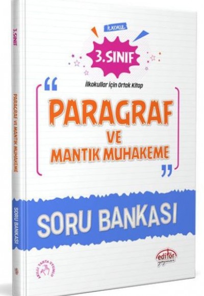 Editör 3. Sınıf Paragraf ve Mantık Muhakeme Soru Bankası