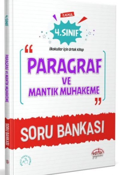 Editör 4. Sınıf Paragraf ve Mantık Muhakeme Soru Bankası