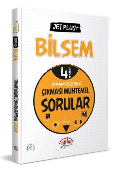 Editör 4. Sınıf Bilsem Jet Plus+ Tamamı Çözümlü Çıkması Muhtemel Sorular