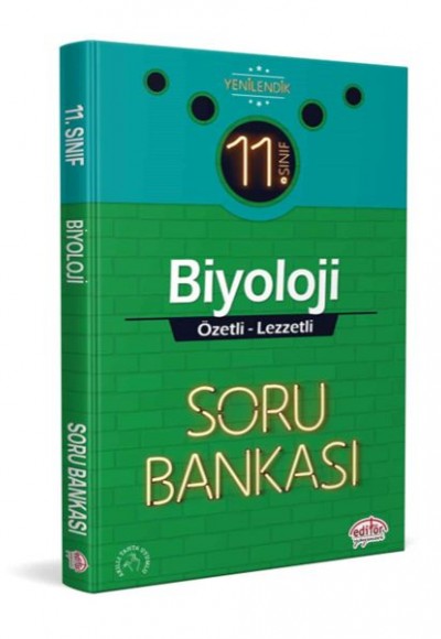 Editör 11. Sınıf Biyoloji Özetli Lezzetli Soru Bankası (YENİ)