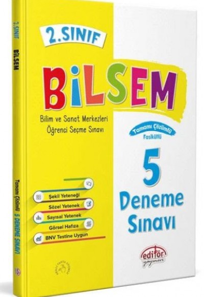 Editör 2. Sınıf Bilsem Çözümlü 5 Deneme Sınavı