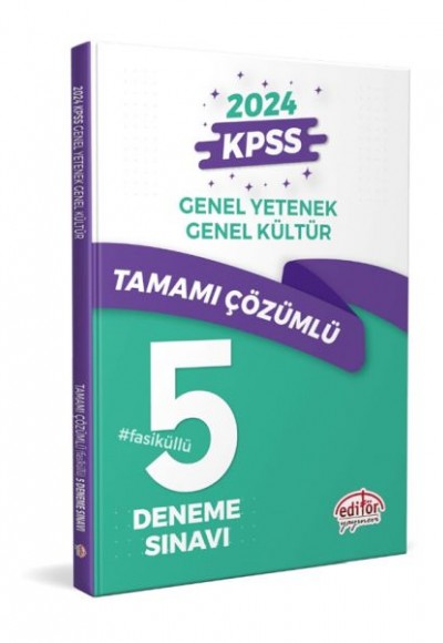 Editör Kpss Genel Yetenek - Genel Kültür Tamamı Çözümlü 5 Fasikül Deneme