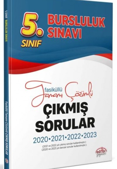 Editör 5.Sınıf İokbs Bursluluk Sınavı Tamamı Çözümlü Çıkmış Sorular