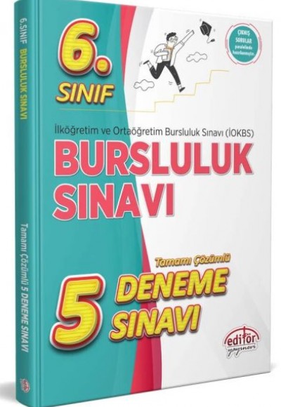 Editör 6.Sınıf İokbs Bursluluk Sınavı Tamamı Çözümlü 5 Deneme Sınavı