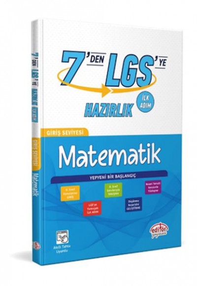 Editör 7’den Lgs’ye Hazırlık Matematik