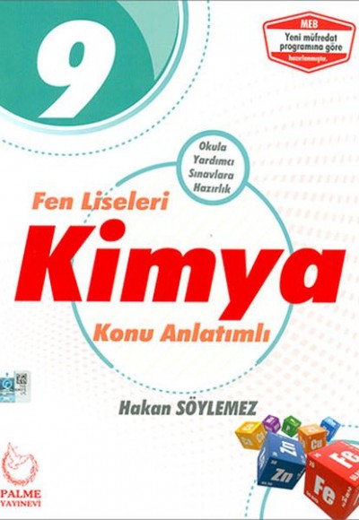 Palme 9.Sınıf Fen Liseleri Kimya Konu Kitabı (Yeni)