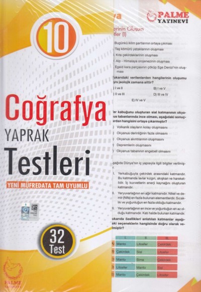 Palme 10.Sınıf Coğrafya Yaprak Test (Yeni)