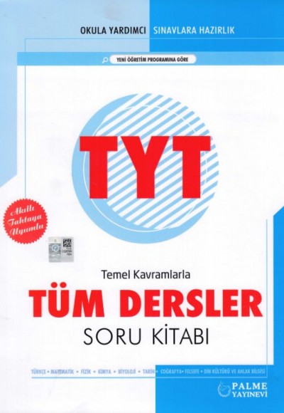 Palme TYT Temel Kavramlarla Tüm Dersler Soru Kitabı