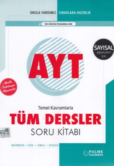 Palme AYT Sayısal Temel Kavramlarla Tüm Dersler Soru Kitabı