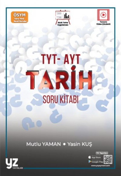 YZ Yayınları YKS TYT - AYT Tarih Soru Kitabı