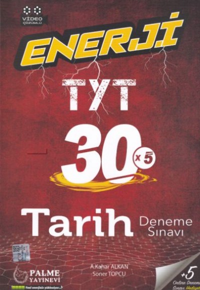 Palme 2021 Enerji TYT 30x5 Tarih Deneme Sınavı