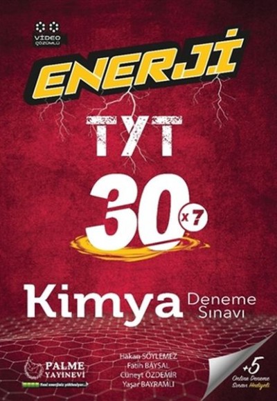 Palme Enerji TYT Kimya 30 Deneme Sınavı