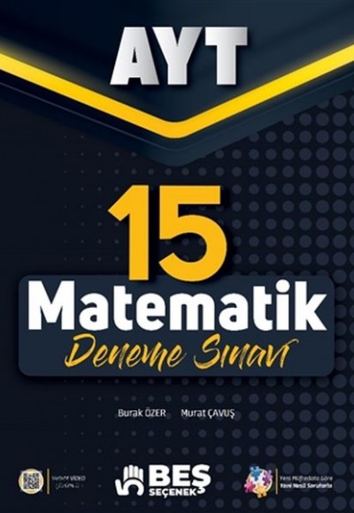 Beş Seçenek Yayınları AYT Matematik 15 Deneme Sınavı