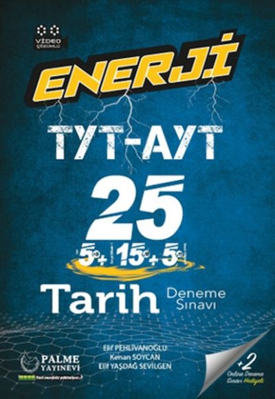 Palme Enerji Tyt-Ayt Tarih 25 Deneme Sınavı