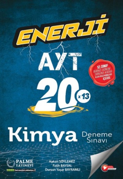 Palme Enerji Ayt Kimya 20  Deneme Sınavı