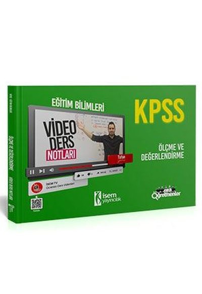 İsem 2021 KPSS Eğitim Bilimleri Ölçme ve Değerlendirme Video Ders Notları