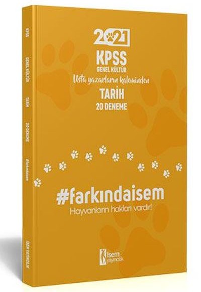 İsem 2021 Farkındaİsem KPSS Genel Kültür Tarih 20 Deneme