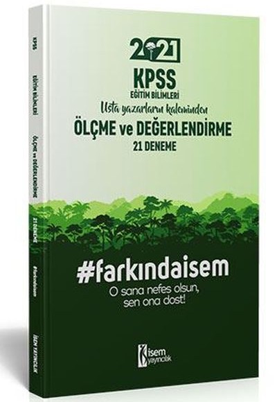 İsem 2021 KPSS Eğitim Bilimleri Ölçme ve Değerlendirme 21 Deneme