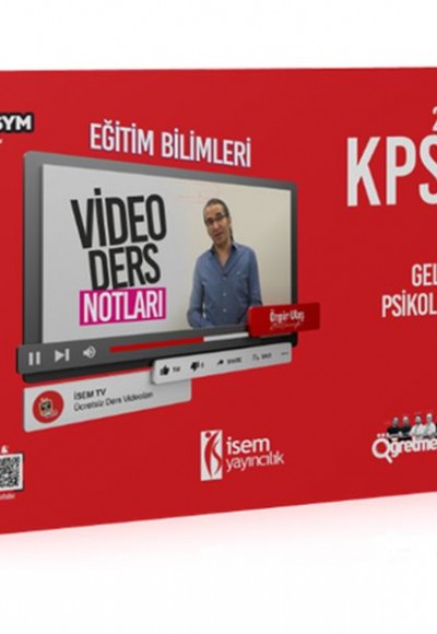 İsem Yayıncılık 2022 KPSS Eğitim Bilimleri Gelişim Psikolojisi Video Ders Notu