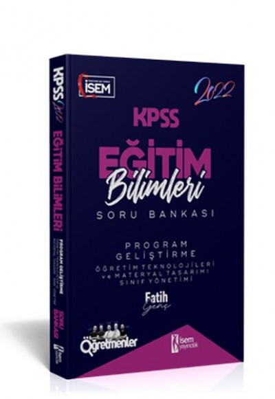 İsem Yayıncılık 2022 KPSS Eğitim Bilimleri Program Geliştirme Çözümlü Soru Bankası