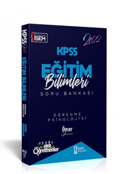 İsem Yayıncılık 2022 KPSS Eğitim Bilimleri Öğrenme Psikolojisi Çözümlü Soru Bankası