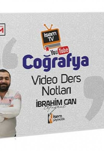 İsem Yayıncılık 2022 İsem TV KPSS Genel Kültür Coğrafya Video Ders Notu