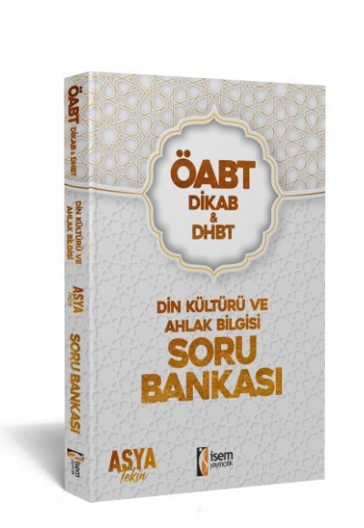 İsem Yayıncılık 2022 ÖABT DHBT Din Kültürü ve Ahlak Bilgisi Soru Bankası