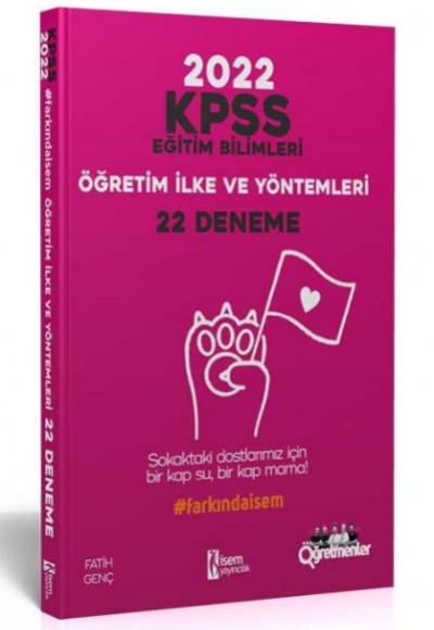 İsem 2022 KPSS Eğitim Bilimleri Öğretim İlke ve Yöntemleri 22 Deneme