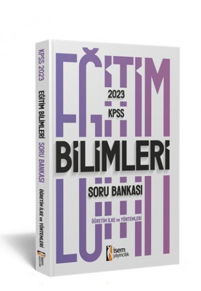 İsem Yayıncılık 2023 KPSS Eğitim Bilimler Öğretim İlke ve Yöntemleri Soru Bankası