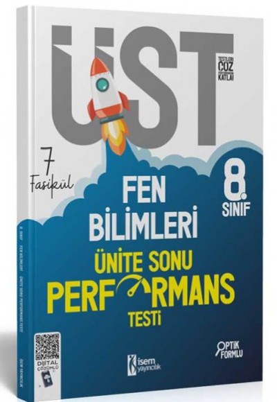 İsem Yayıncılık 2023 8. Sınıf LGS Fen Bilimleri 7 Fasikül Ünite Sonu Performans Testi