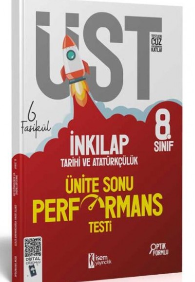 İsem Yayıncılık 2023 8.Sınıf LGS İnkılap Tarihi ve Atatürkçülük 6 Fasikül Ünite Sonu Performans Test