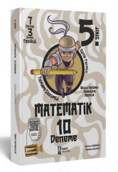 İsem Yayıncılık 2023 5. Sınıf Matematik 10 Deneme