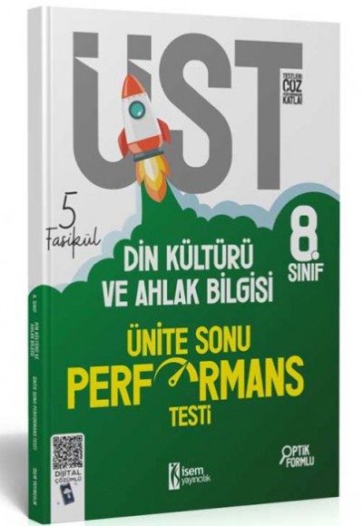 İsem Yayıncılık 2023 8. Sınıf LGS Din Kültürü ve Ahlak Bilgisi 5 Fasikül Ünite Sonu Performans Testi