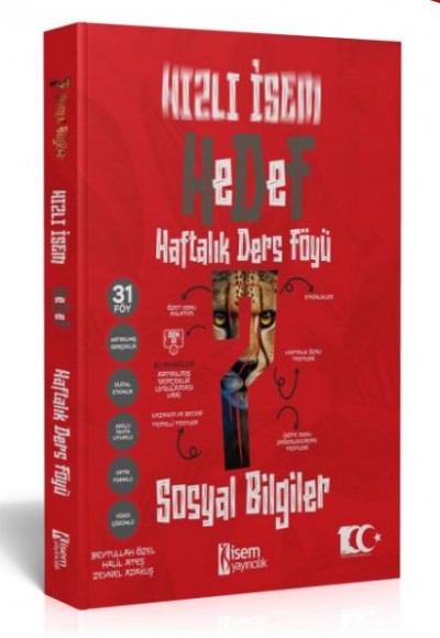 İsem Yayıncılık 2024 Hızlı  Hedef 7.Sınıf Sosyal Bilgiler Haftalık Ders Föyü