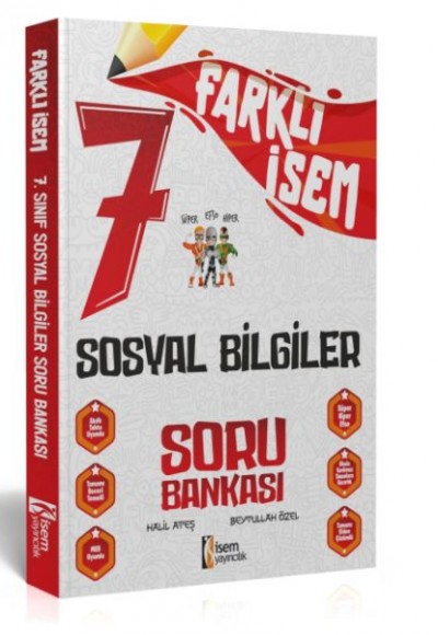 İsem Yayıncılık 2024 Farklı İsem 7.Sınıf Sosyal Bilgiler Soru Bankası