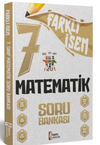 İsem Yayıncılık 2024 Farklı İsem 7.Sınıf Matematik Soru Bankası