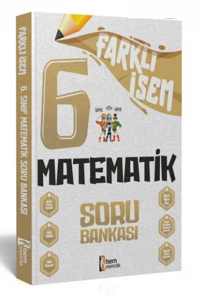 İsem Yayıncılık 2024 Farklı İsem 6.Sınıf Matematik Soru Bankası