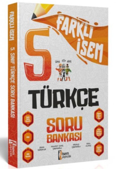 İsem Yayıncılık 2024 Farklı İsem 5.Sınıf Türkçe Soru Bankası