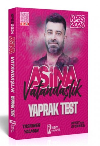 İsem Yayıncılık 2024 Kpss Aşina Vatandaşlık Çek-Kopart Yaprak Test