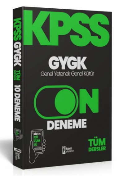 İsem Yayıncılık 2024 Kpss Genel Yetenek Genel Kültür 10 Deneme Dijital Çözümlü