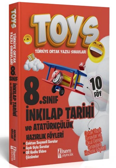 İsem Yayıncılık 2024 Toys 8. Sınıf İnkılap Tarihi Ve Atatürkçülük Hazırlık Föyleri